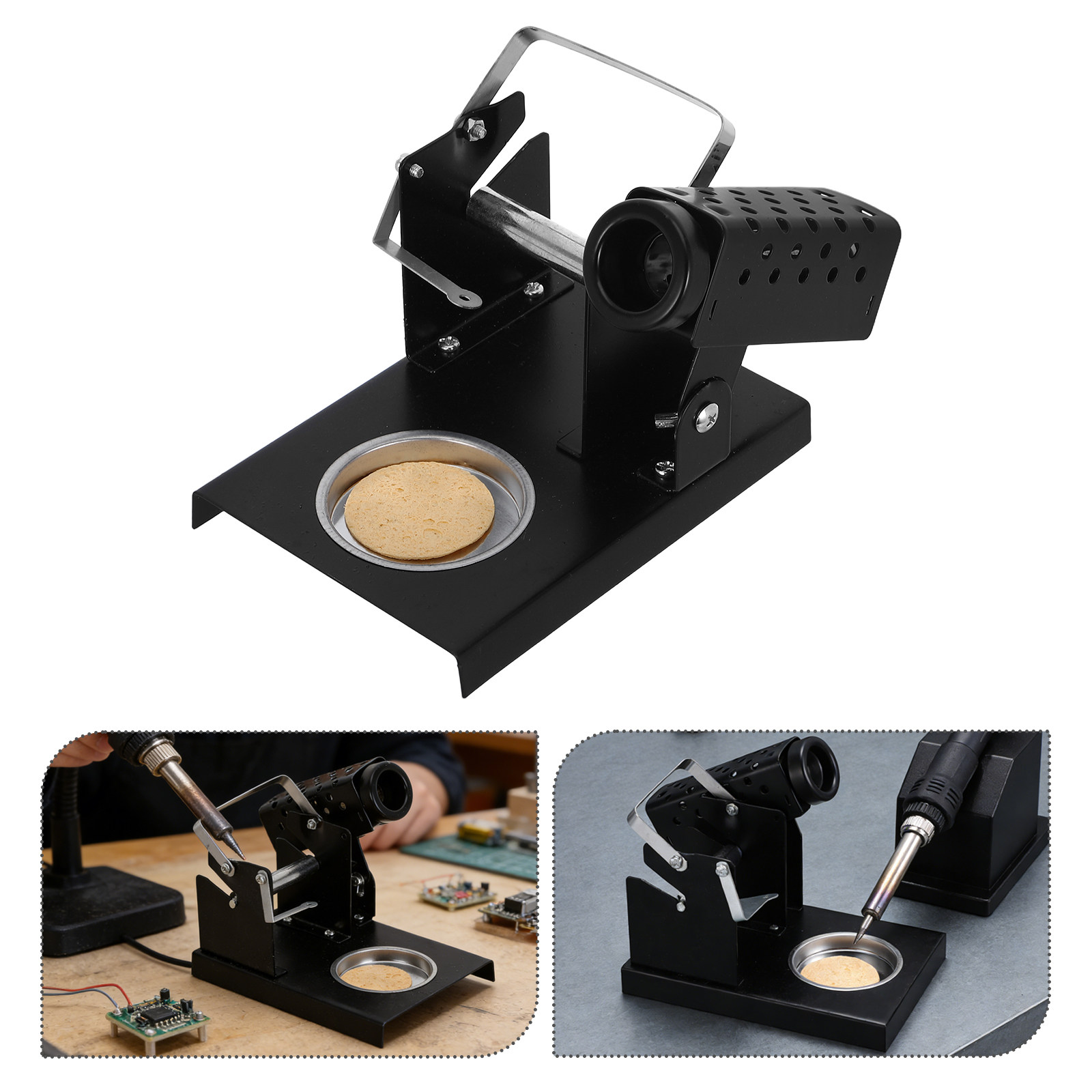 Electronics Repair Tool - Подставка для паяльника, металлическая, компактная, с